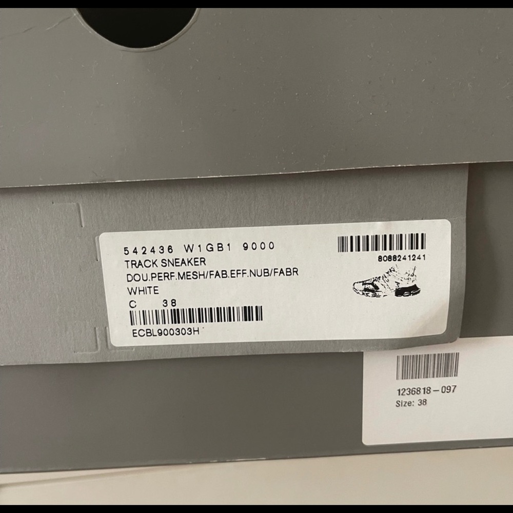 SOLD Balenciaga track white 38 - Picture 7 of 7